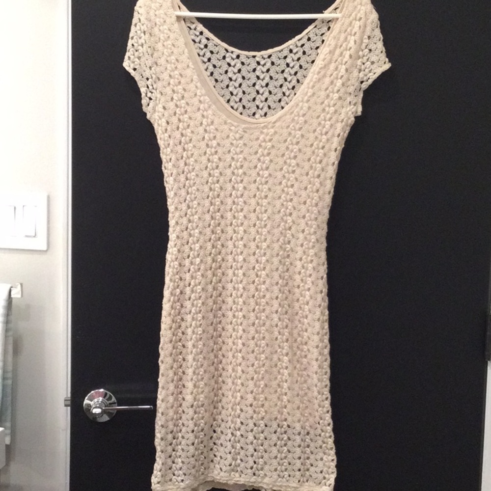 Free People Crochet Soft Form Fitting Dress. Size M.